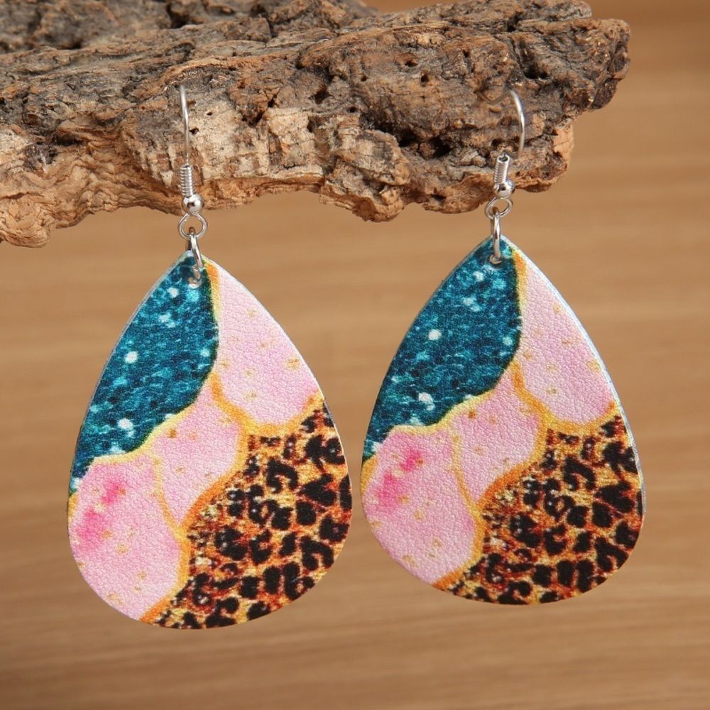 Faux Leather Earrings